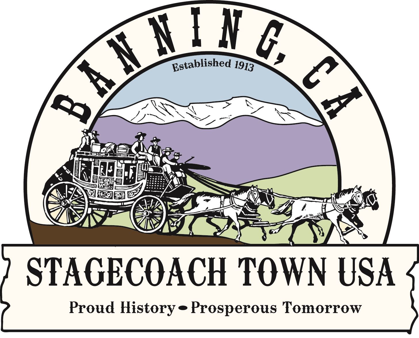 banning logo-stagecoach town usa